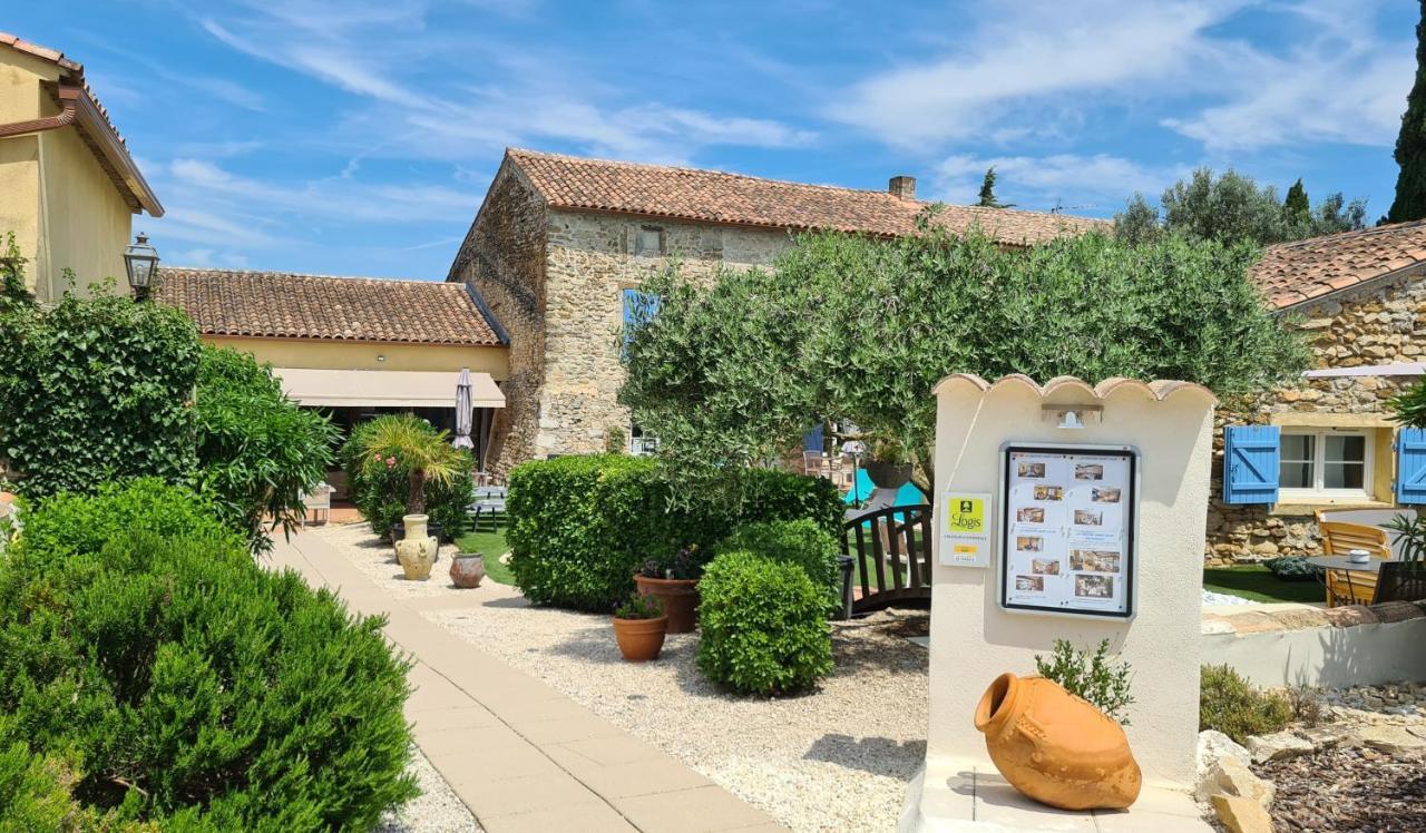 Logis Hotel La Bastide Saint Bach Suze la Rousse Bagian luar foto