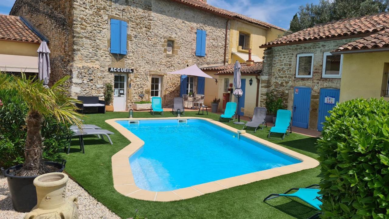 Logis Hotel La Bastide Saint Bach Suze la Rousse Bagian luar foto