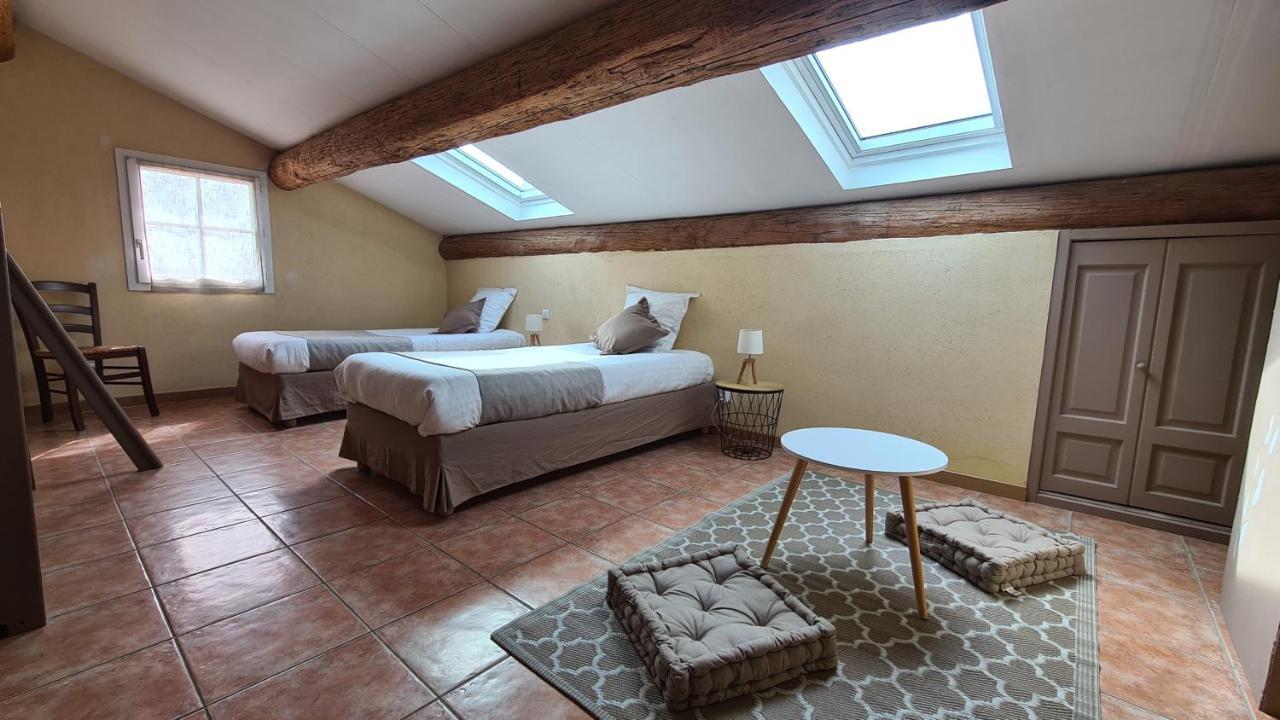 Logis Hotel La Bastide Saint Bach Suze la Rousse Bagian luar foto