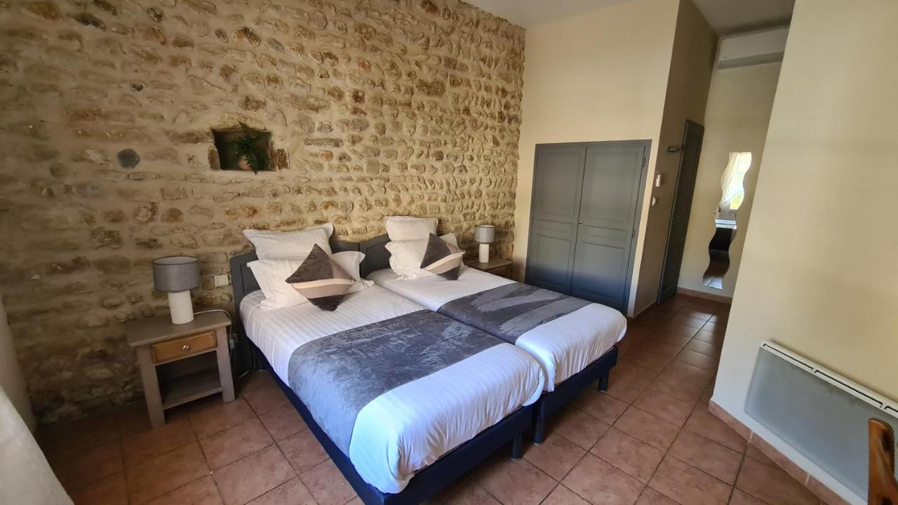 Logis Hotel La Bastide Saint Bach Suze la Rousse Bagian luar foto