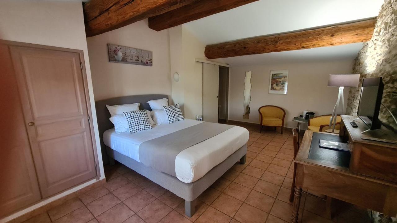 Logis Hotel La Bastide Saint Bach Suze la Rousse Bagian luar foto